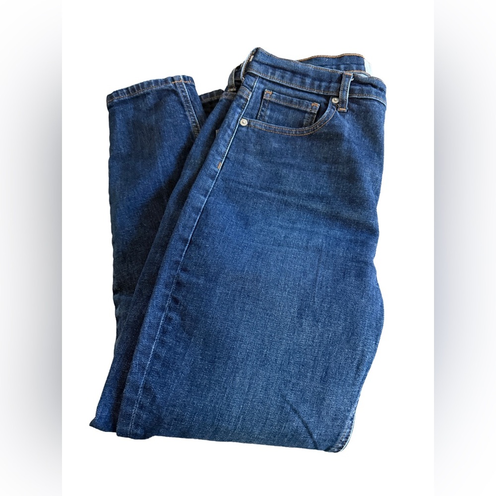 EVERLANE High Rise Medium Wash Ankle Length Skinny Denim Jeans Size 31 32x27 - Picture 6 of 7